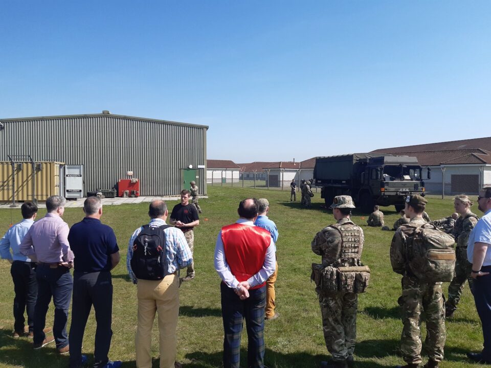 Group of employers listen to a Reservist.