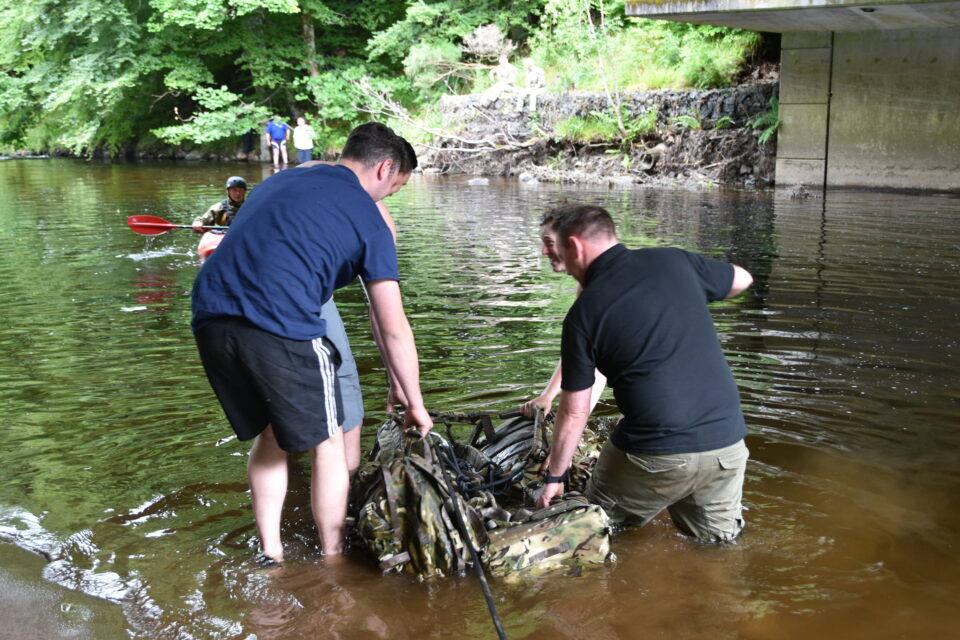 River crossing.