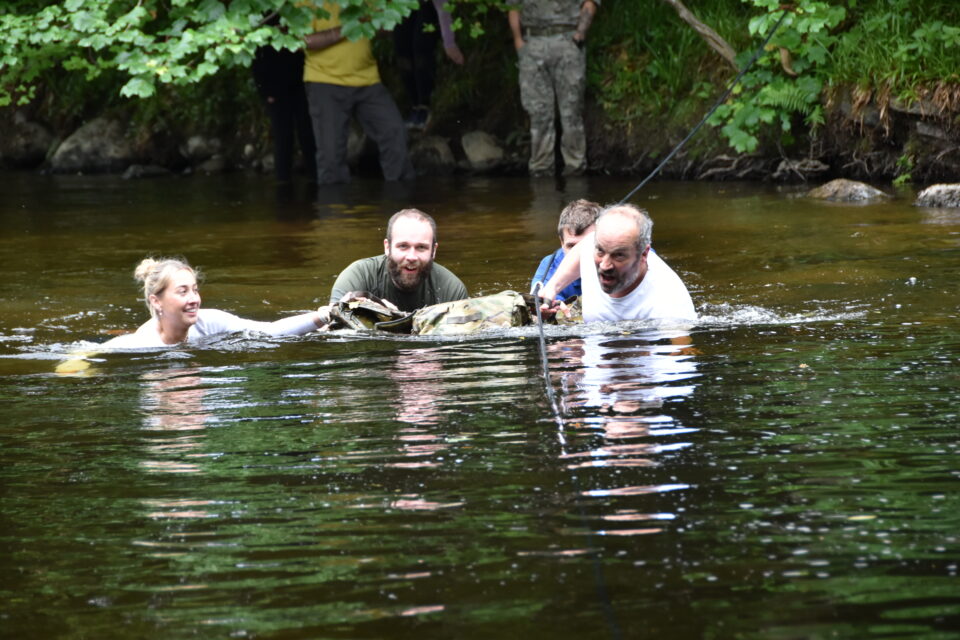 The river crossing.