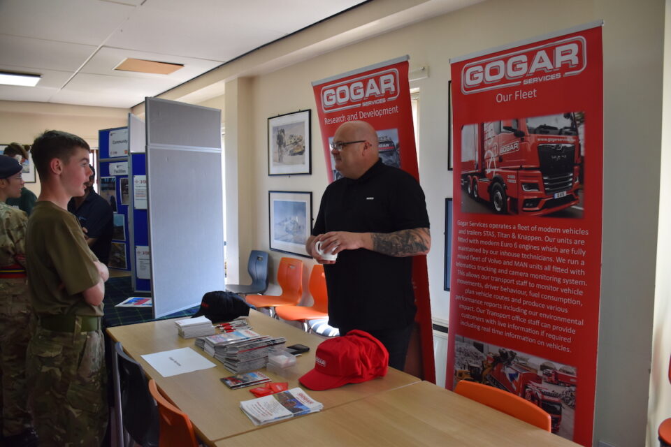The Gogar Services stand.
