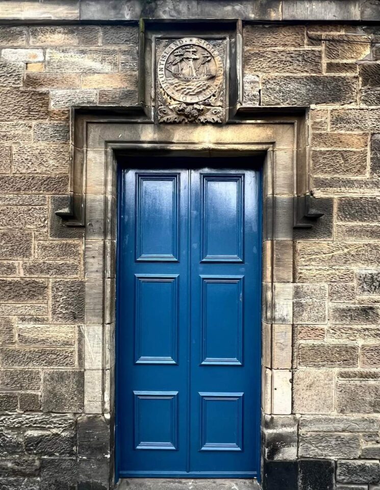 The entrance to the Royal Air Force Air Cadets building at Burntisland.