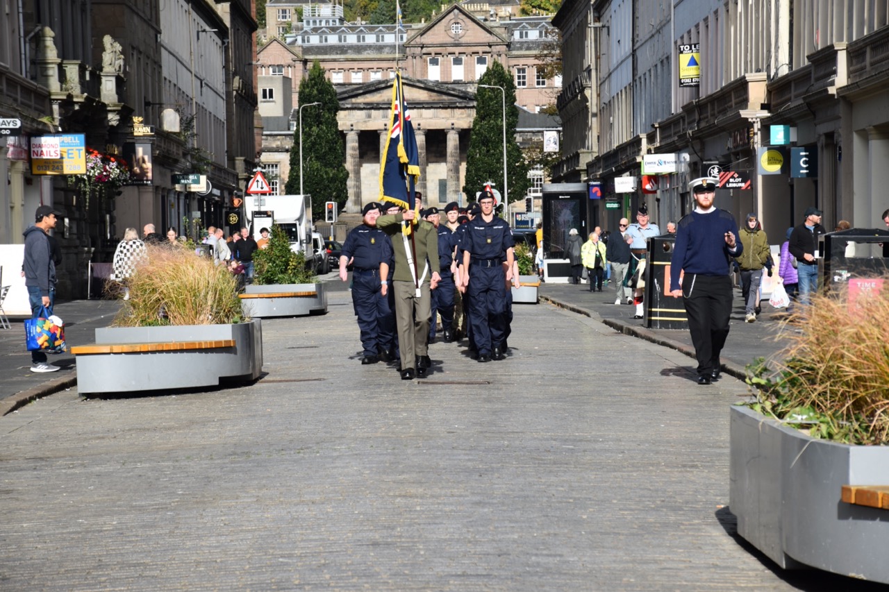 Cadet parade marching.