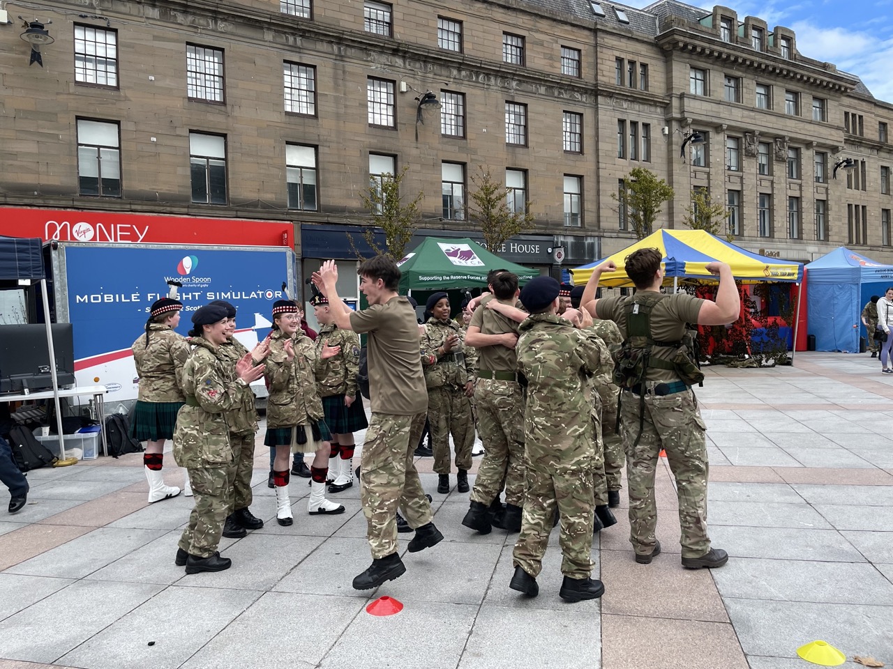 The Army Cadets team celebrating.