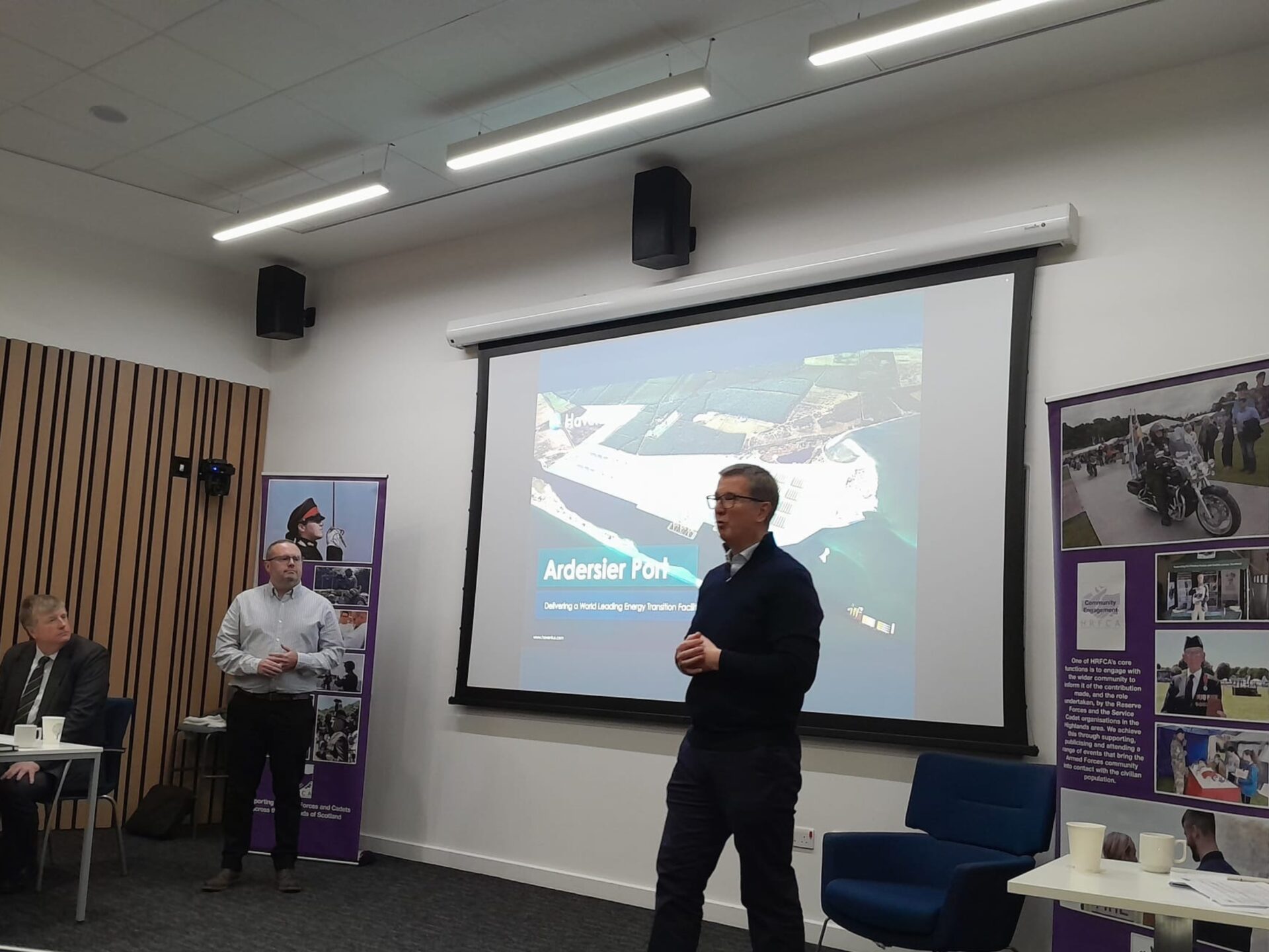 Two employers presenting.