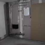 A bathroom area at Dunfermline Army Reserve Centre.