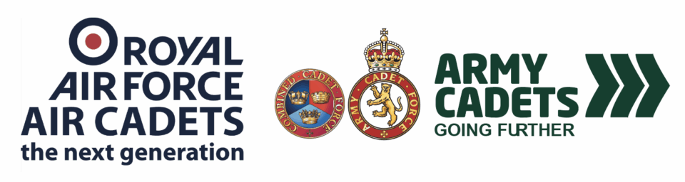 Royal Air Force Air Cadets and Army Cadet Force logos