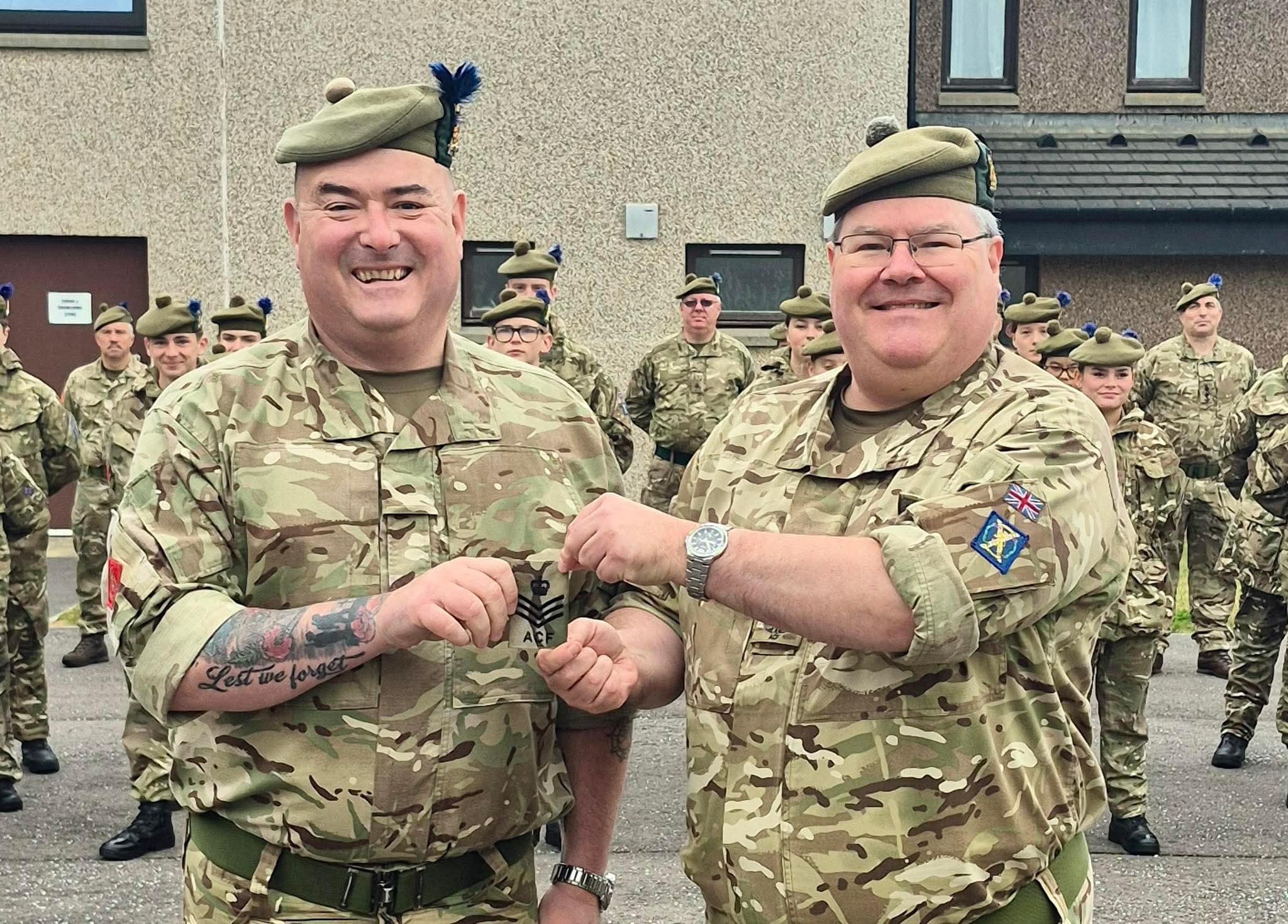 Featured image for “CFAV promoted to Colour Sergeant”