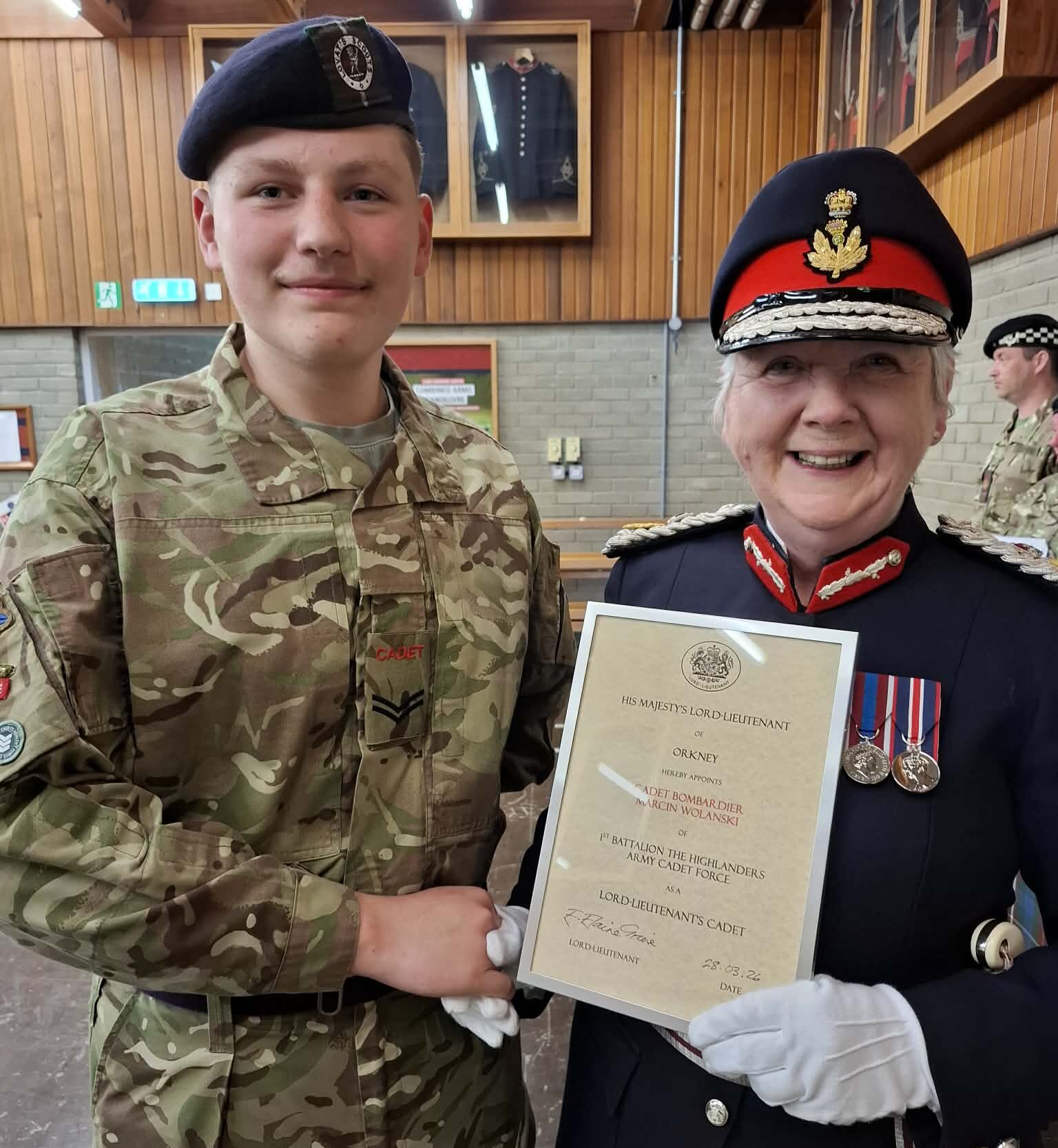 Armed Forces Bill 2026 - Highland Reserve Forces’ and Cadets’ Association